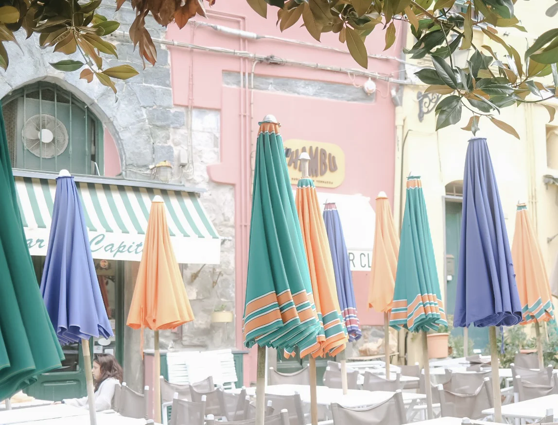 Colorful Umbrellas Fine Art Film Print